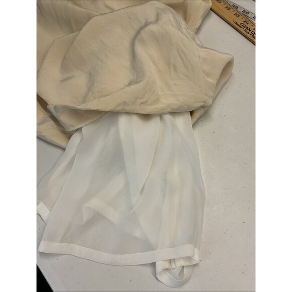 Akris Womens Sleeveless Ivory Shift Dress Size 8 Designer Neutral‎ Layer career - Picture 7 of 11